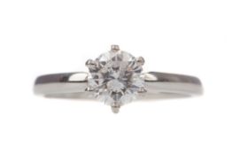 A DIAMOND SOLITAIRE RING