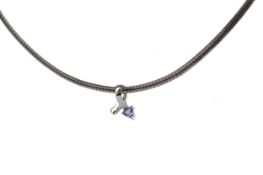 PURPLE GEM SET NECKLET