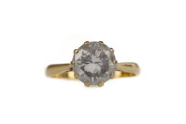 A DIAMOND SOLITAIRE RING