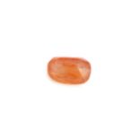 A CERTIFICATED UNMOUNTED ORANGE SAPPHIRE