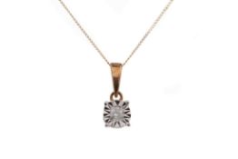 A DIAMOND PENDANT