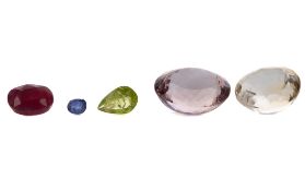 **FIVE CERTIFICATED UNMOUNTED GEMSTONES