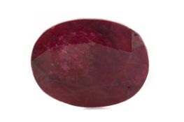 **A CERTIFICATED UNMOUNTED TREATED RUBY