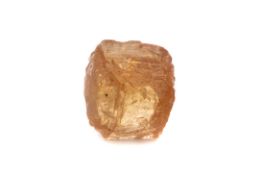 **A CERTIFICATED UNMOUNTED YELLOW TOPAZ