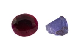 **TWO CERTIFICATED UNMOUNTED GEMSTONES