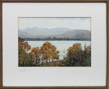 A GILMPSE OF WINDERMERE, A WATERCOLOUR BY DOROTHY SWEET