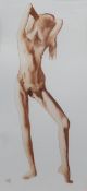 NUDE STUDY, A WATERCOLOUR BY LEE STEWART