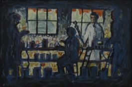 THE LABORATORY, AN OIL BY R H WYLLIE