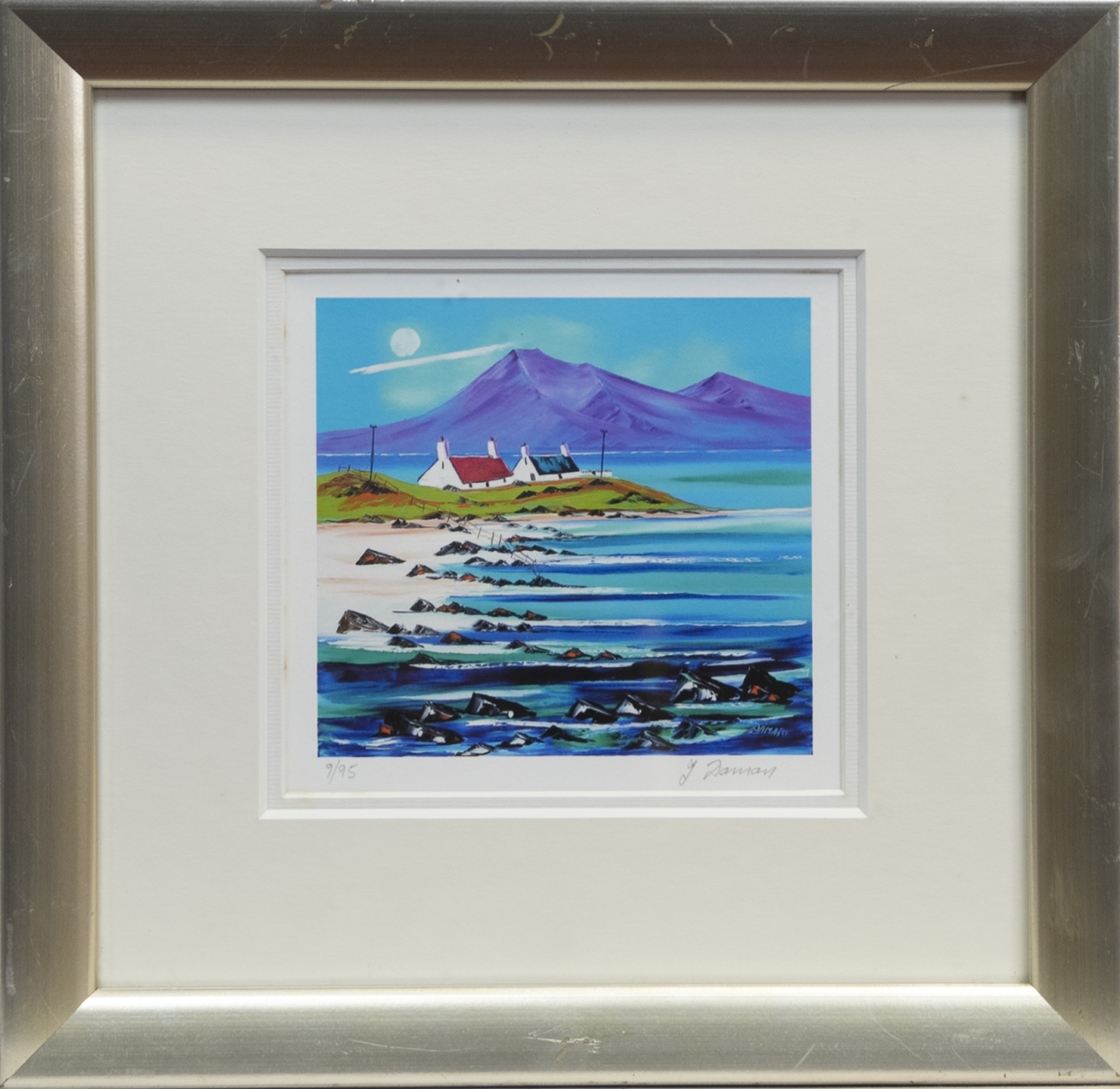 GRASSPOINT, ISLE OF MULL, A LIMITED EDITION PRINT BY JOHN DAMARI