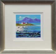 GRASSPOINT, ISLE OF MULL, A LIMITED EDITION PRINT BY JOHN DAMARI