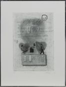 TWO HEARTS BEAT AS ONE, AN ETCHING BY STURT DUFFIN