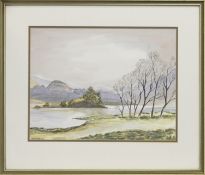 LOCH SCENE, A SCOTTISH WATERCOLOUR