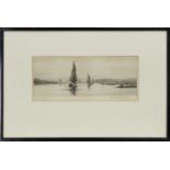 LYMINGTON RIVER, AN ETCHING BY FRANK HARDING