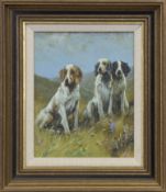 HUNTING DOGS, AN OIL