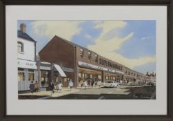 BELPER STATION, A GOUACHE BY PETER SAINSBURY