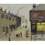 TONY'S CAFE, AN OIL BY JOHN GOODLAD