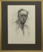 PORTRAIT OF A PUZZLED MAN, A PENCIL BY H A DEANS