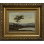 FIGURE BY LAKESIDE, AN OIL BY GEORGE FRANKLIN