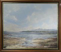 SEASCAPE, AN OIL BY A MACDOUGALL