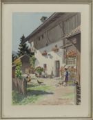 MUTTERS - INNSBRUCK, A WATERCOLOUR BY CYRILL WHITEOAK