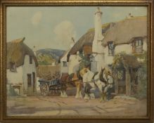 THE SHIP INN, A WATERCOLOUR BY HAROLD SEPTIMUS POWER