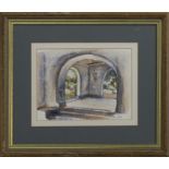 ARCHWAY, A WATERCOLOUR BY MARY HULME