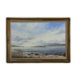 KILDAVONAN BAY, ISLE OF BUTE, AN OIL BY RICHARD WOOD