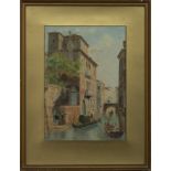 VENITIAN CANAL, A WATERCOLOUR BY AGNES MCEWAN