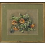 MARIGOLDS, A PASTEL BY MONICA BERLEY