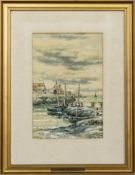 COASTAL SCENES, A PAIR OF WATERCOLOURS BY JOHN HAMILTON GLASS