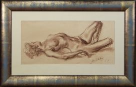 NUDE STUDY, A PASTEL BY ALAN SUTHERLAND