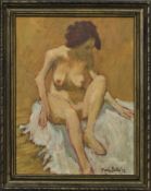 NUDE STUDY, AN OIL BY MARTIN BAILLIE