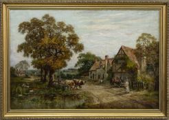 WAYSIDE INN NEAR LEATHERHEAD, AN OIL