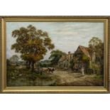 WAYSIDE INN NEAR LEATHERHEAD, AN OIL