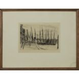 AT DOCK, AN ETCHING BY JAMES ABBOTT MCNEILL WHISTLER