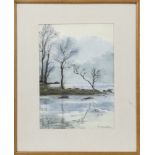 MORNING ON LOCH LOMOND, A WATERCOLOUR BY J CRAWFORD