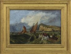 ROUGH SEA, ST IVES, AN OIL ATTRIBUTED TO RICHARD SHORT