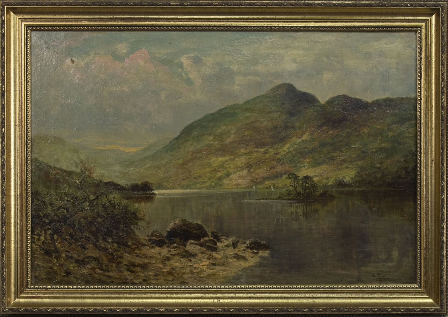 LOCH ECK, AN OIL BY C ROE