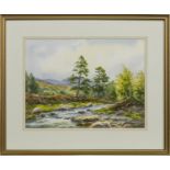 RIVER NEAR LOCH MORLICH, A WATERCOLOUR BY ROBERT EGGINTON