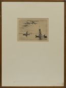 SAILING, AN ETCHING BY WILLIAM DOUGLAS MACLEOD