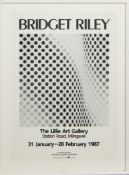THE LILLIE ART GALLERY, BRIDGET RILEY, A POSTER