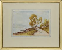 LOCHSIDE PATH, A WATERCOLOUR BY TOM CAMPBELL