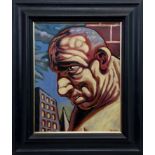 THE BEAR, AN OIL BY PETER HOWSON