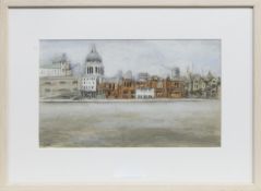 THE THAMES, A MIXED MEDIA BY STEPHANIE DEES RSW