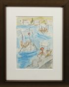 INVERCLYDE BOAT, A WATERCOLOUR BY GEORGE WYLLIE