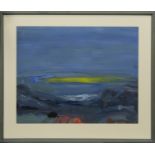 SOLWAY SUNSET, A GOUACHE BY JEAN RODGER