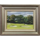 GOLF COURSE, AN OIL BY ALASTAIR THOMSON