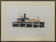 AUXILIARY CRAFT, CHATHAM, A PASTEL BY CHARLES SHEARER