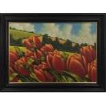 TULIPS, A LARGE OIL BY GRAHAM MCKEAN