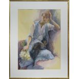 JOSEPHINE RESTING, A PASTEL BY JOSEPHINE GRAHAM